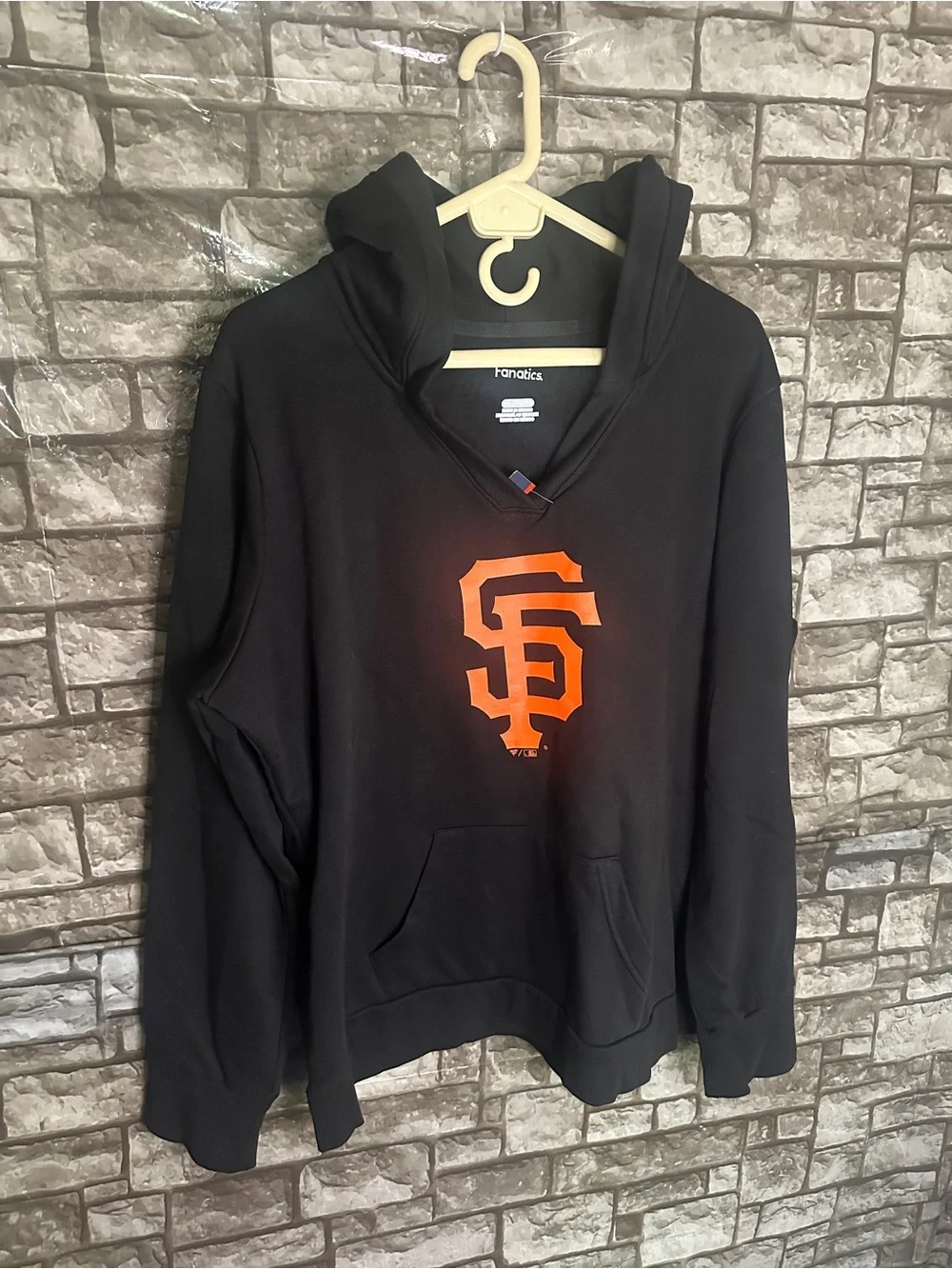 NWT Fanatics San Francisco Giants Black Pull Over Hooded Sweatshirt Womens 3X - Picture 2 of 9